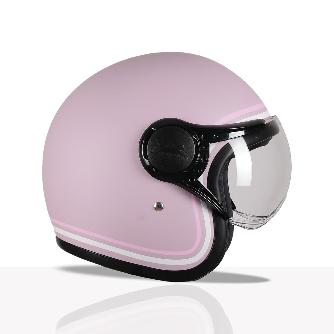 TVS MissFit Helmet for Women | Lightweight Ladies Helmet for Scooter | Stylish Girls Helmet with Extreme Comfort Fit | Women Helmet with Clear Visor | DOT & ISI Certified Helmet for Woman